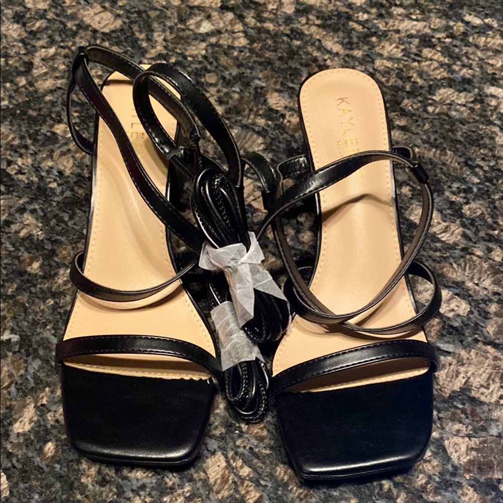 Black Strappy Women's Sandals
